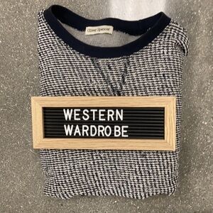 🍁🧶 Mr. Porter | Oliver Spencer Men’s Size Large Sweater Black and White 🧵🍂